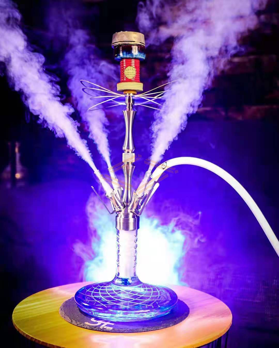 Best quality large Stainless steel hookah shisha pakistan one smoke pipe shisha hookah