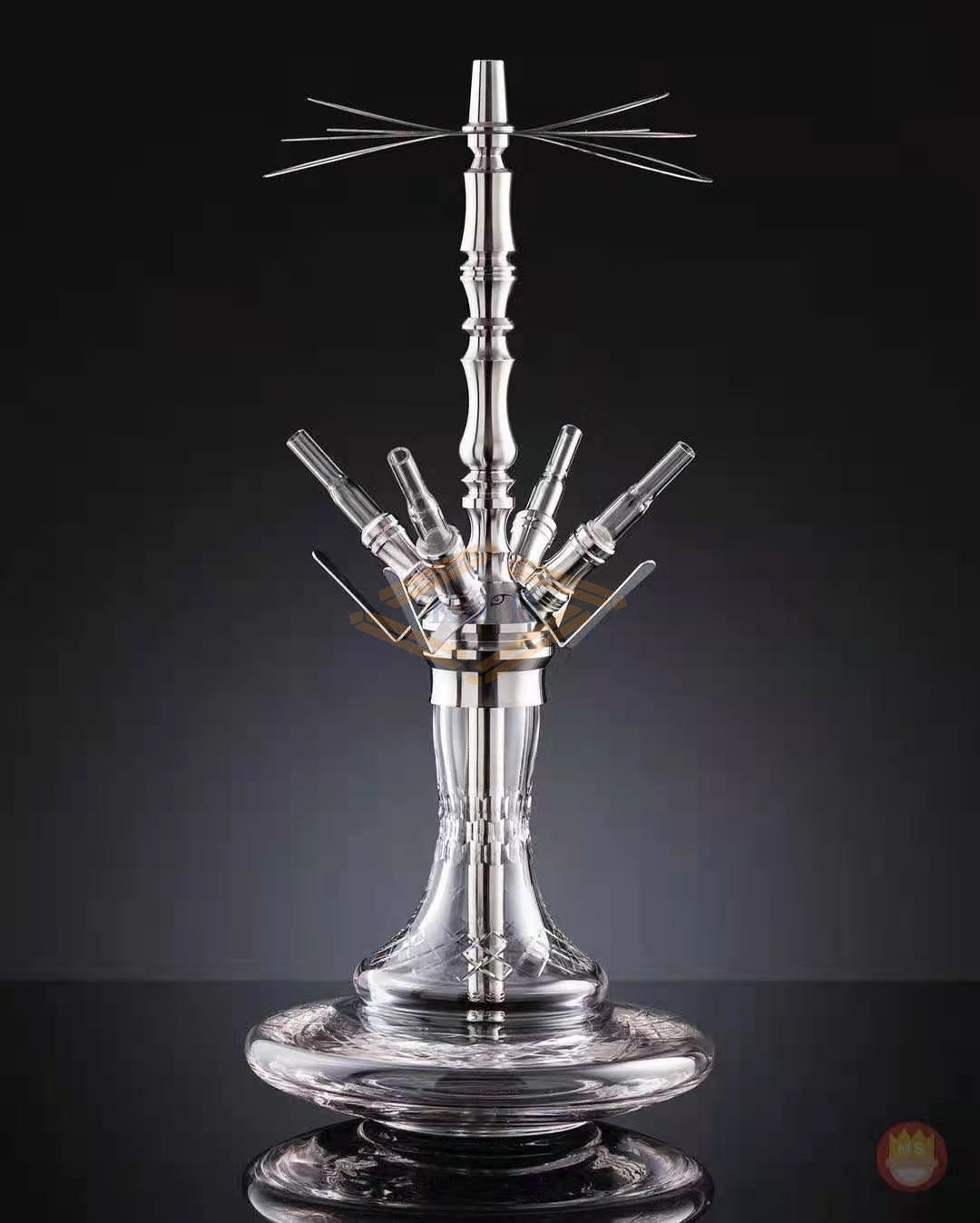 Best quality large Stainless steel hookah shisha pakistan one smoke pipe shisha hookah