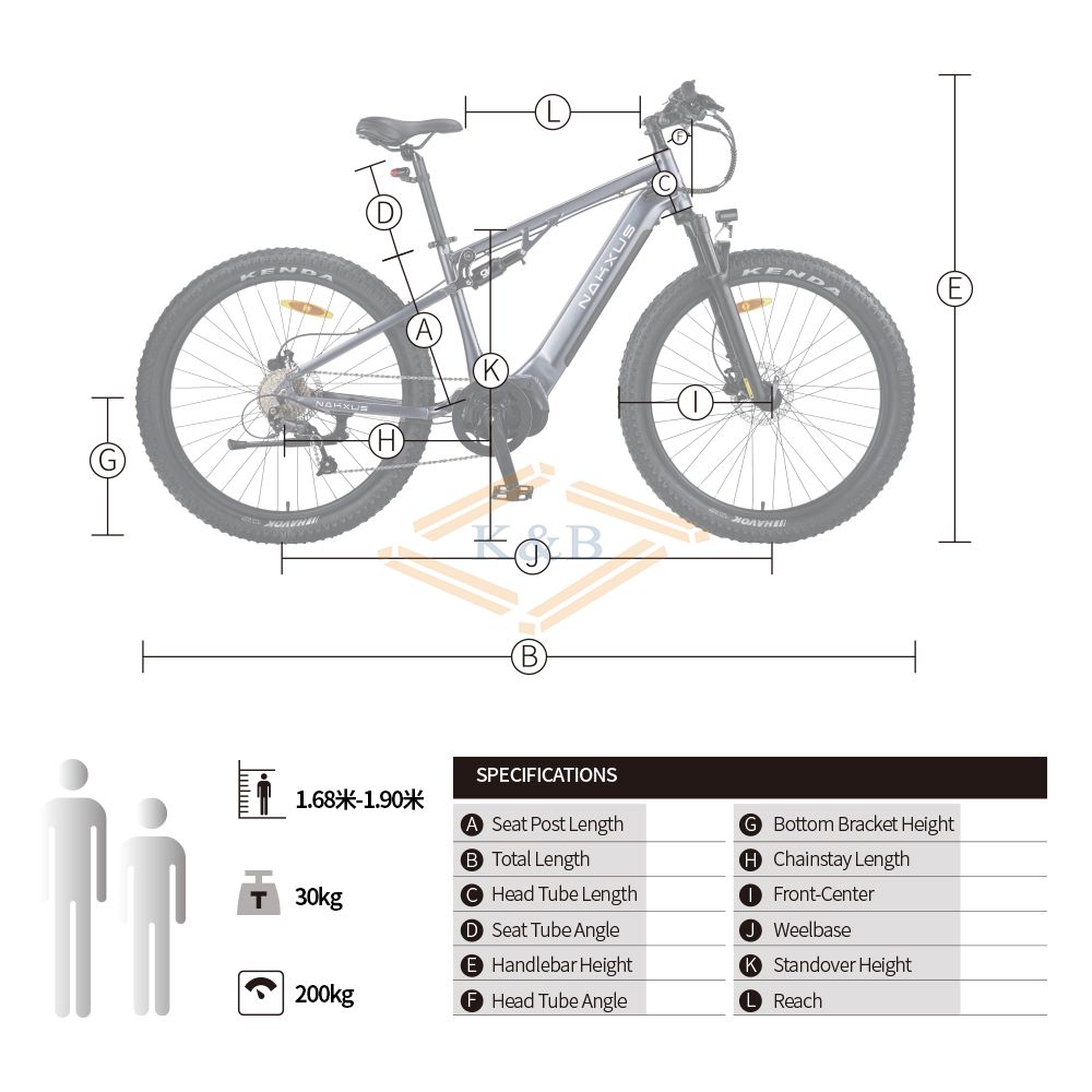 electric road bike 48V/350W Ebike FR SUS Middle electric bike